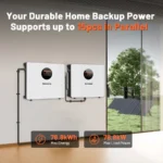 humsienk 51.2 v 100 ah wall mounted lifepo4 batteria