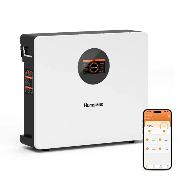 humsienk 51.2 v 100 ah wall mounted lifepo4 batteria