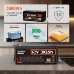 batería lifepo4 12 v 310 ah — 3968 wh — ciclos profundos / off grid / solar / rv / ups