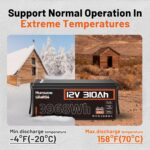 batería lifepo4 12 v 310 ah — 3968 wh — ciclos profundos / off grid / solar / rv / ups