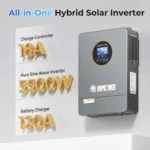 inversor híbrido solar 5.5 kw / 48 v dc → 120/220 v ac (split phase)