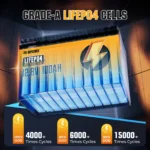 batería lifepo4 portátil 12 v 100 ah con bms – rvpozwer