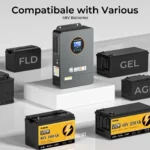 inversor híbrido solar 5.5 kw / 48 v dc → 120/220 v ac (split phase)