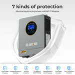 inversor / regulador solar híbrido 3000 w 24 v dc → 120 v ac / 110 v ac – rvpozwer