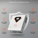 inversor híbrido solar vevor 3000 w — 24 v dc → 110/120 v ac
