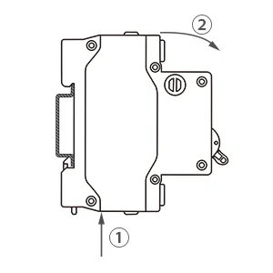 Interruptor termomagnético AC Chtaixi 20 A 120/240 V 2 polos DIN 7 AC circuit breaker Solar AC disconnect switch household home circuit breaker 110V 220V MCB dismount