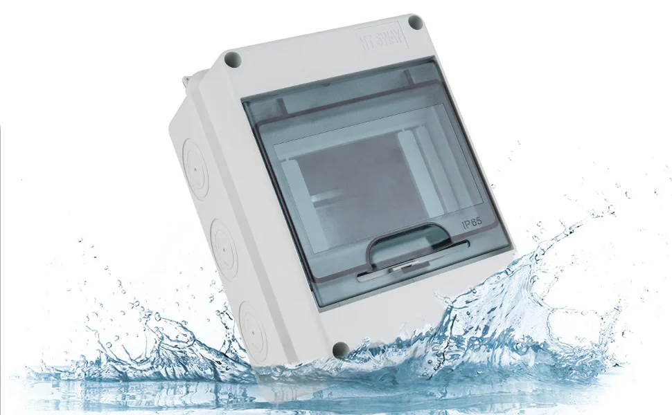 Caja de protección para interruptores 5 vías IP65 1 This 5-way circuit breaker protection box