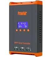 2 AWG Battery Cable 1 Ft 2 Pair Black & Red, 2 Gauge Pure Copper Battery Inverter Wire Cable 33 60A MPPT Solar Charge Controller 12V/24V/48V Auto, 60Amp Solar Charge Controller w/ LCD Display, ...
