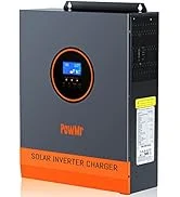 2 AWG Battery Cable 1 Ft 2 Pair Black & Red, 2 Gauge Pure Copper Battery Inverter Wire Cable 25 3000W Solar Inverter 24V Built-in 80A MPPT Controller+40A AC Charger, Max.PV Input 4KW,450V, Pure...