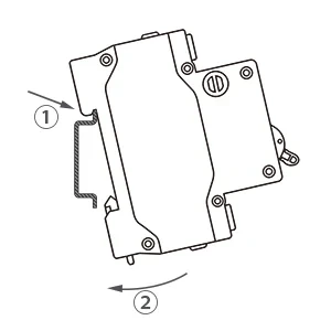 Interruptor termomagnético AC Chtaixi 20 A 120/240 V 2 polos DIN 6 AC circuit breaker Solar AC disconnect switch household home circuit breaker 110V 220V MCB Mounting