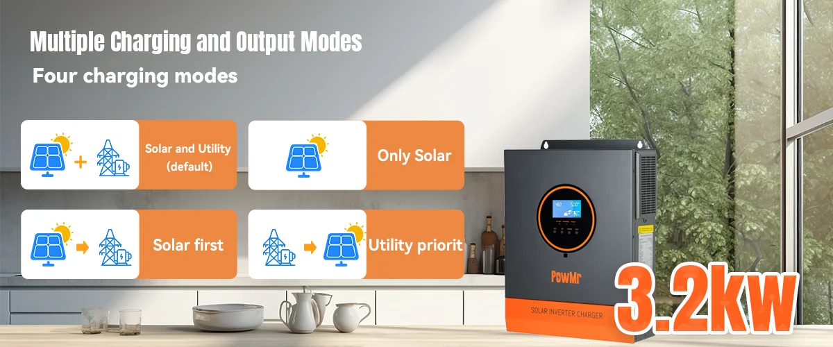 Inversor híbrido solar PowMr 3200W 24V a 110/120VAC 5 6d8d9645 5b2b 4aea 869b e33576896e0d
