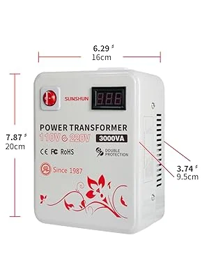 Transformer 110v to 220v 3 step up voltage power converter transformer 110v to 220v 3000W with LED display