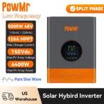 Calculadora Solar 10 Inversor solar híbrido PowMr 5KW 48V MPPT 120A