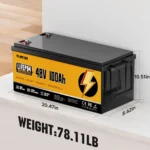 Calculadora Solar 25 Batería LiFePO4 RVPOZWER 48V 100Ah